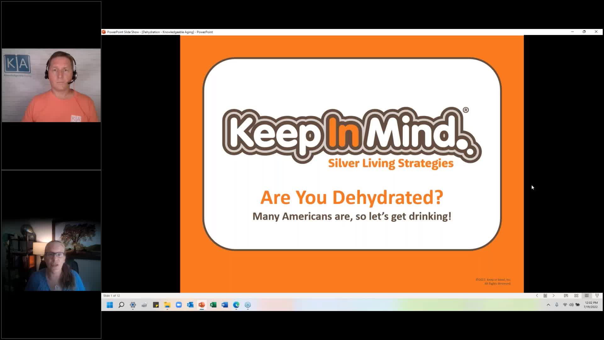 Thumbnail image for Knowledgeable Aging: Are you dehydrated?