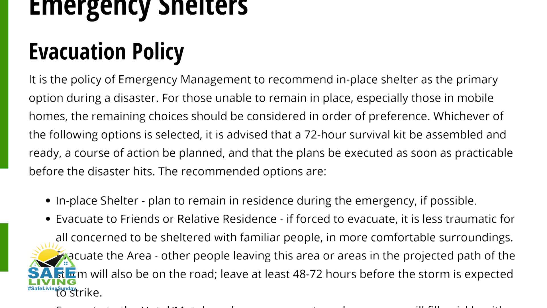 Thumbnail image for Safe Living Sunday: #54 Hurricane Preparedness