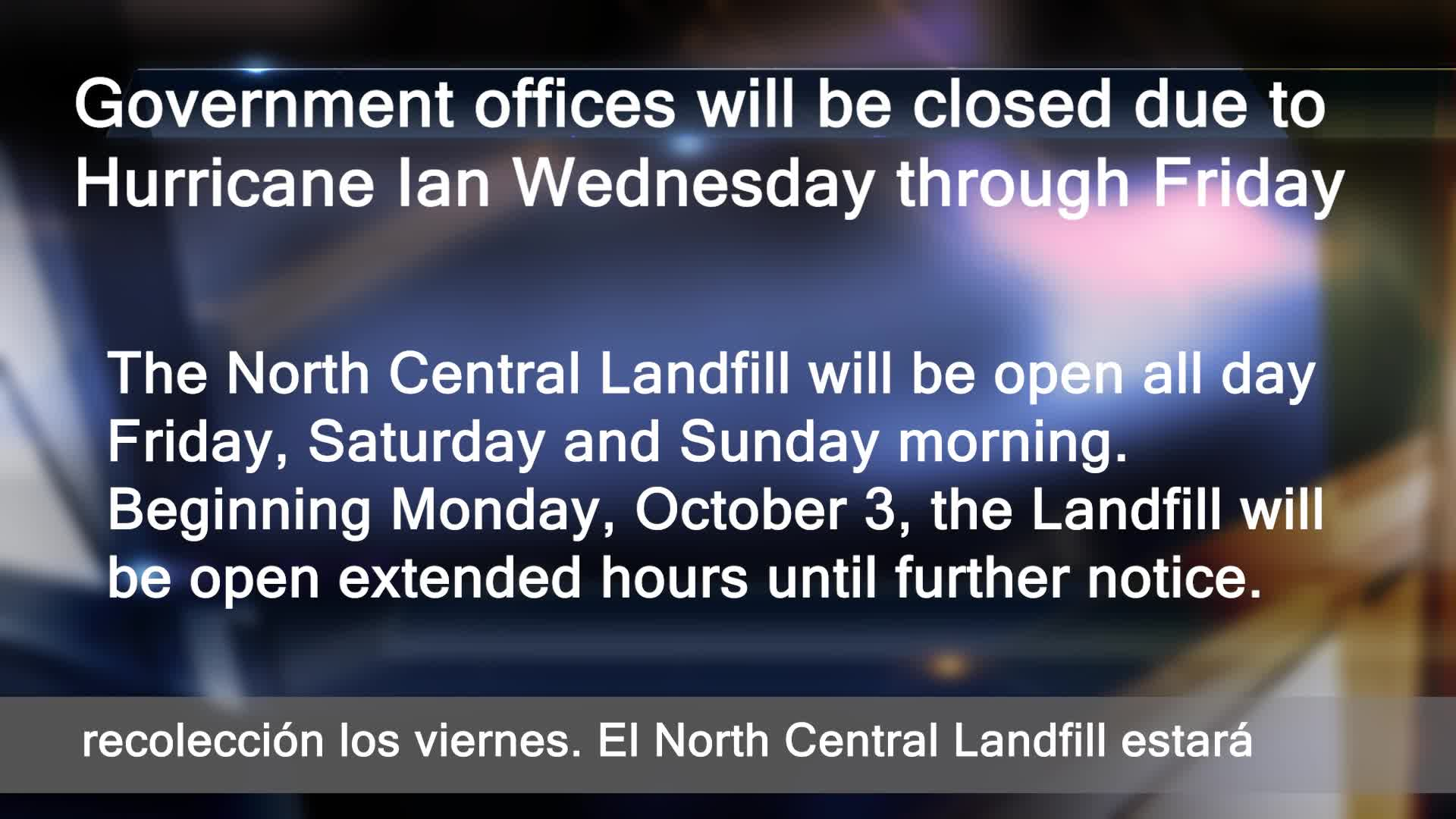 Thumbnail image for Hurricane Ian Government Closure