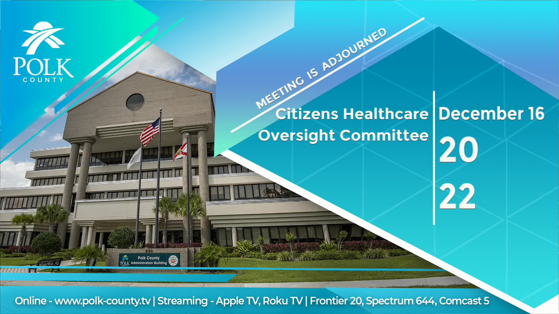 Thumbnail image for Citizens Healthcare Oversight Committee: December 16, 2022